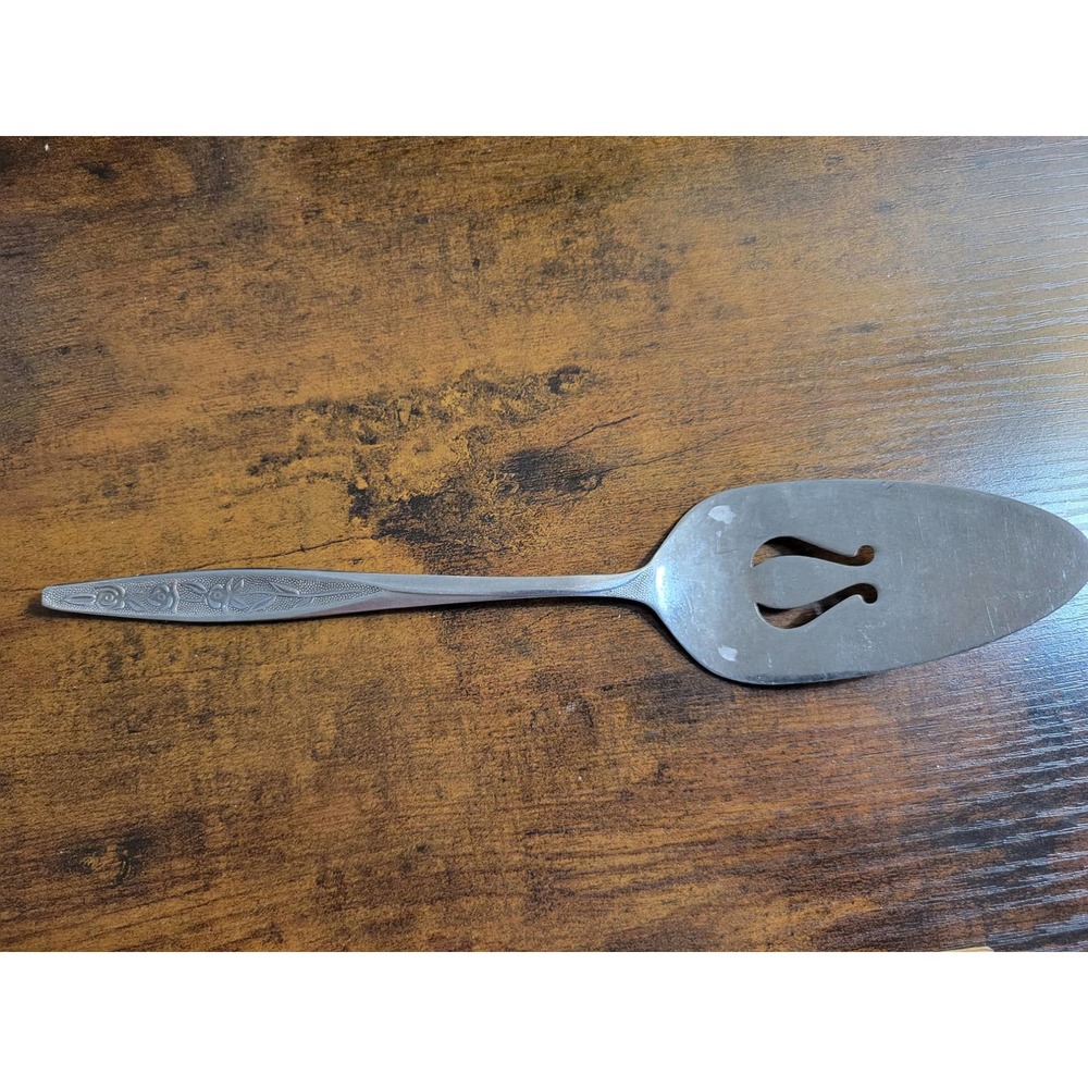 Vintage CustomCraft Stainless Steel Pie Server - Silver Handle -Made in Taiwan